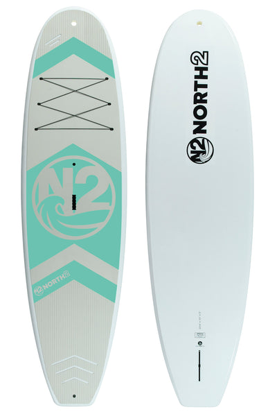 N2 seafoam green 10'6" adventure plastic shell durable paddle board 