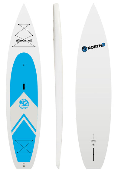 N2 11'6" blue displacement hull durable paddle board