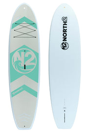 N2 seafoam green 11'4" adventure plastic shell durable paddle board 