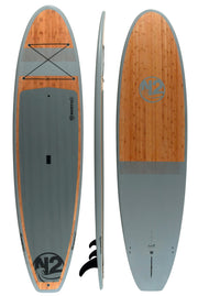 N2 11' bamboo fiberglass gray cardiff all around paddle board
