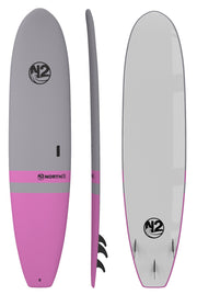 N2 8'5" pink soft top surfboard funboard 