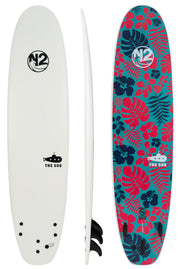 8' Roots "SUB" Soft Surfboard - Native Flowers